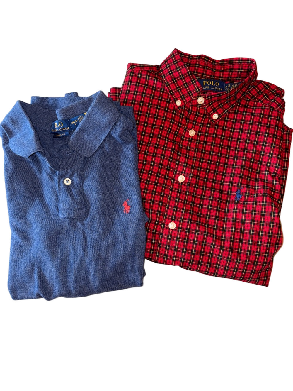 Polo Ralph Lauren Kids Large Polo and Long Sleeve Shirt Bundle